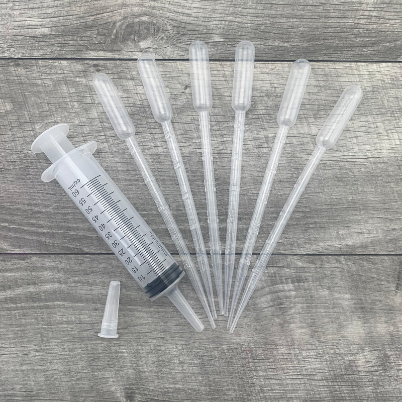 60 ml Syringe and 6 pipette combo pack
