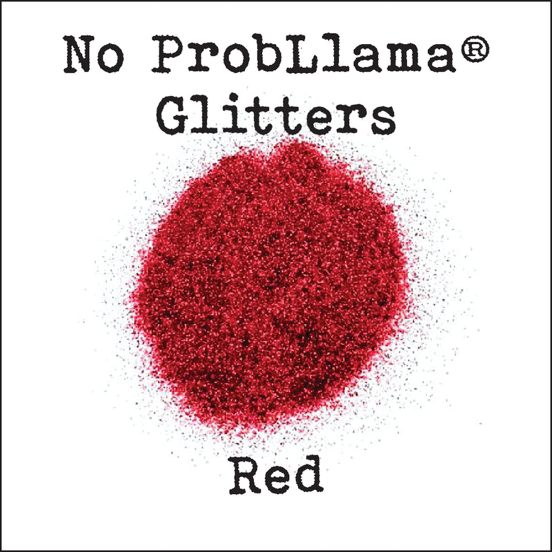 No ProbLlama Glitter - Red - Made in the USA - .008 Hex