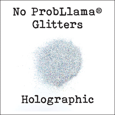 No ProbLlama Glitter - Silver Holographic - Made in the USA - .015 Hex