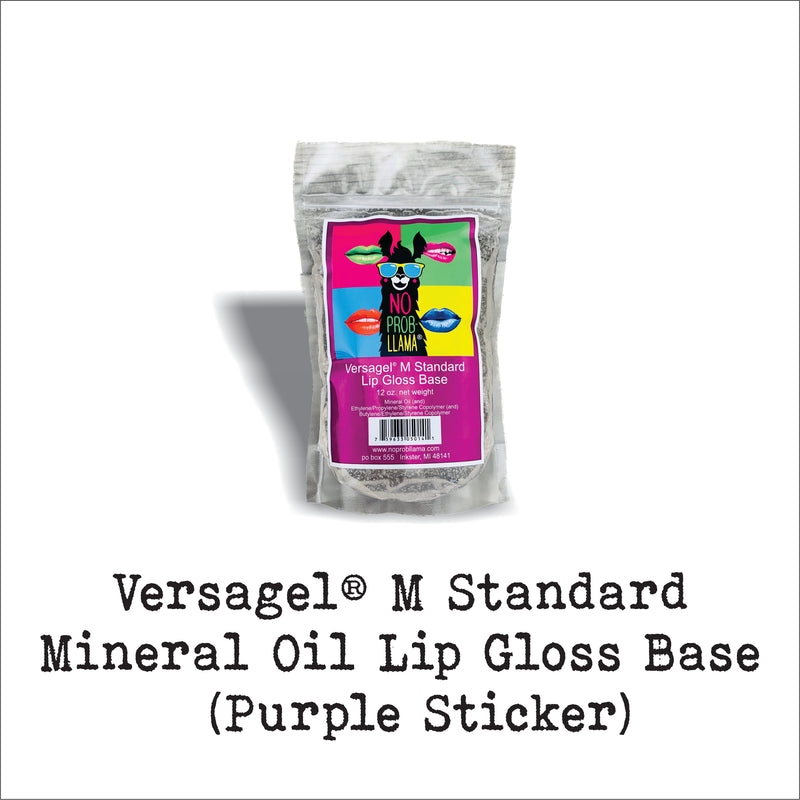 12 oz  NEW IMPROVED THICKER Versagel ® M Standard - Mineral Oil Based Lip Gloss Base - by No Prob-llama- Ships Next Business Day
