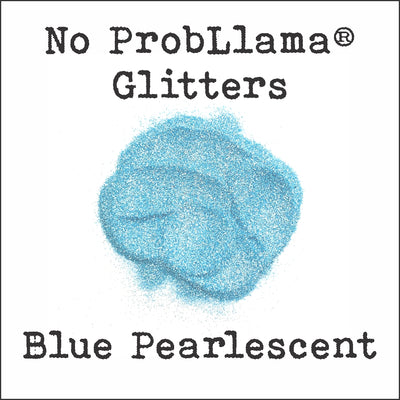 No ProbLlama Glitter - Pearlescent Blue - Made in the USA - .008 Hex