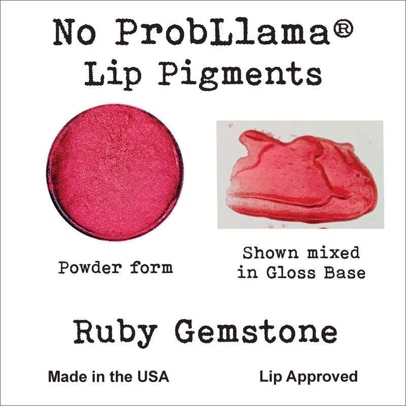 No ProbLlama Pigment - Ruby Gemstone - Made in the USA - Responsibly Sourced